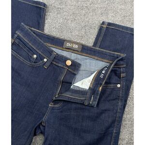 DU/ER Jeans Men's 31X30 L2X Slim Fit Gusset Denim Blue Pants Quick Dry